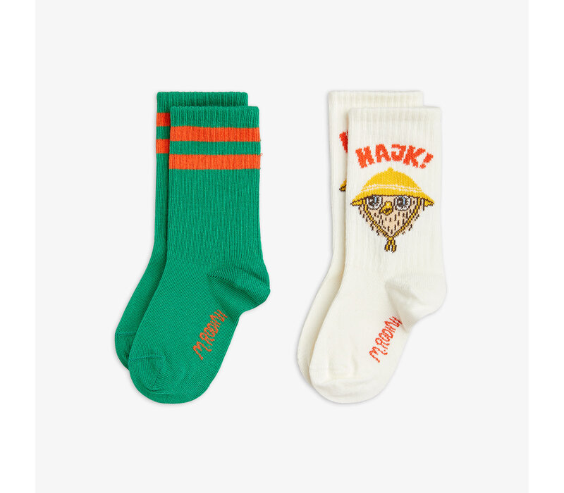 Mini Rodini Hike 2-pack socks Multi