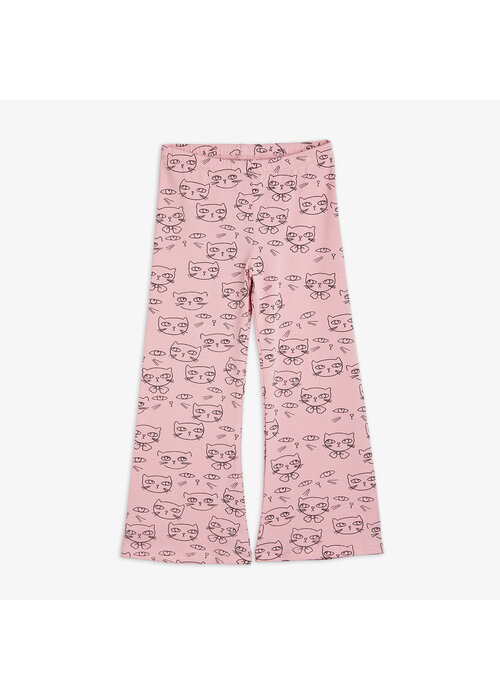 Mini Rodini Mini Rodini Cathlethes aop flared trousers Pink