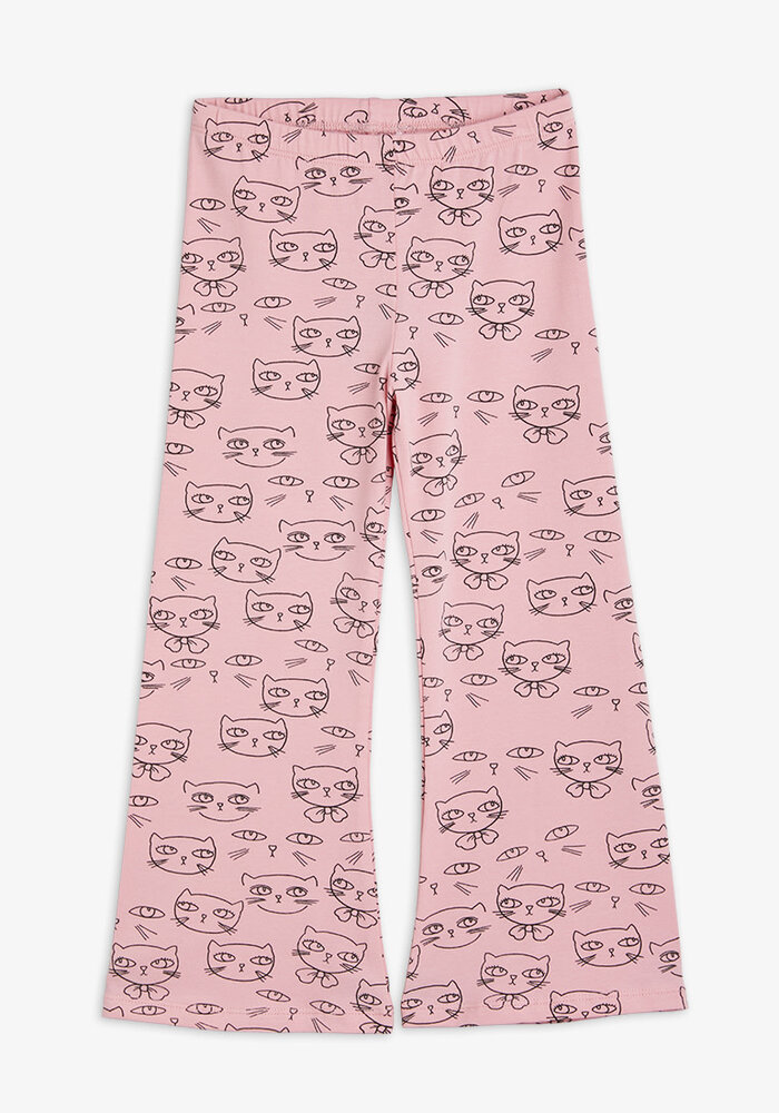 Mini Rodini Cathlethes aop flared trousers Pink