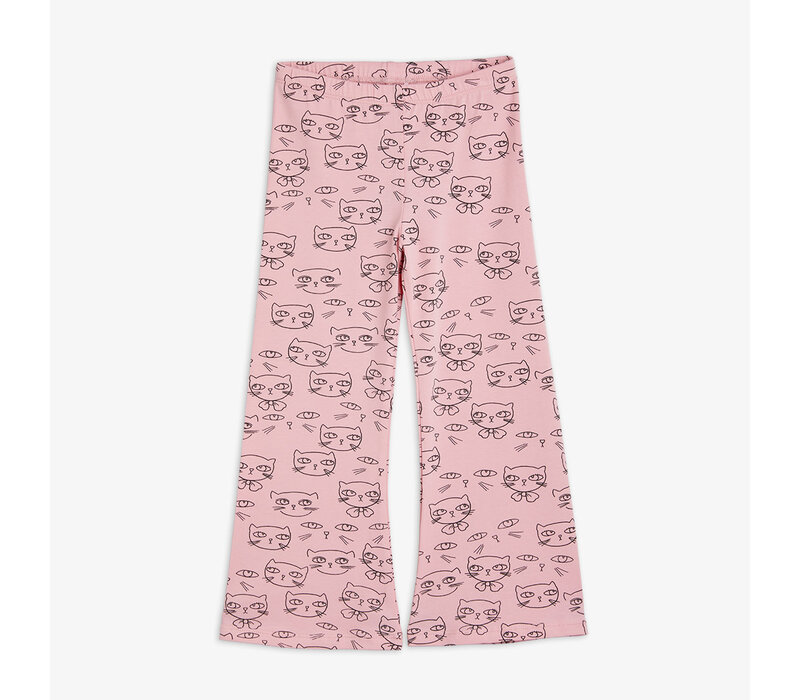 Mini Rodini Cathlethes aop flared trousers Pink