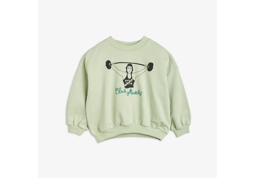 Mini Rodini Mini Rodini Club muscles sp sweatshirt Green