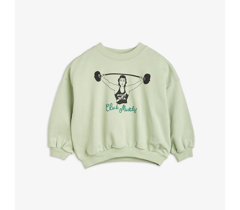 Mini Rodini Club muscles sp sweatshirt Green