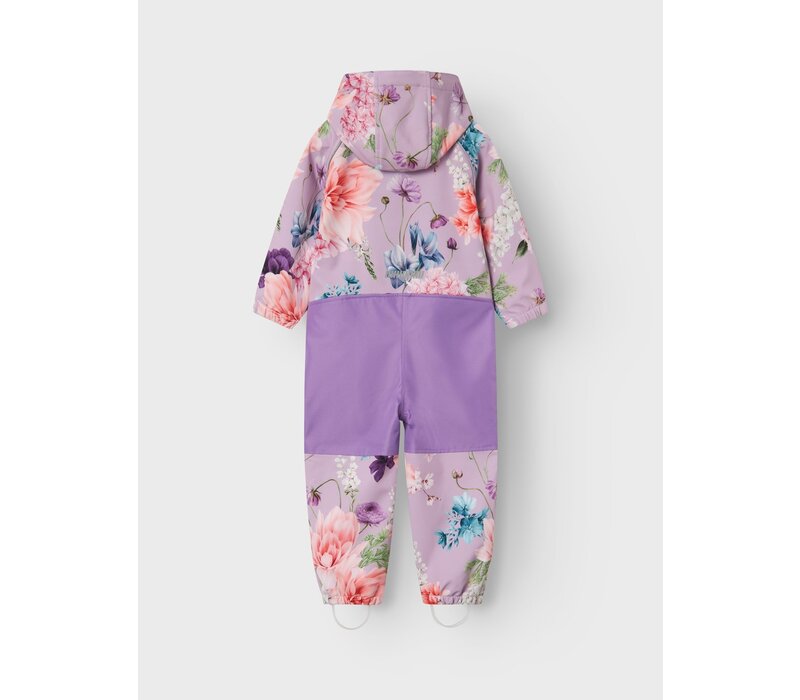 Name It NMFALFA08 SOFTSHELL Suit Multi Flower