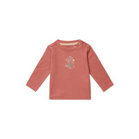 Noppies Girls Tee Charlot long sleeve Brick Dust