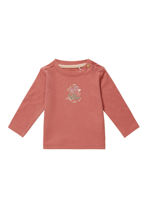 Noppies Noppies Girls Tee Charlot long sleeve Brick Dust