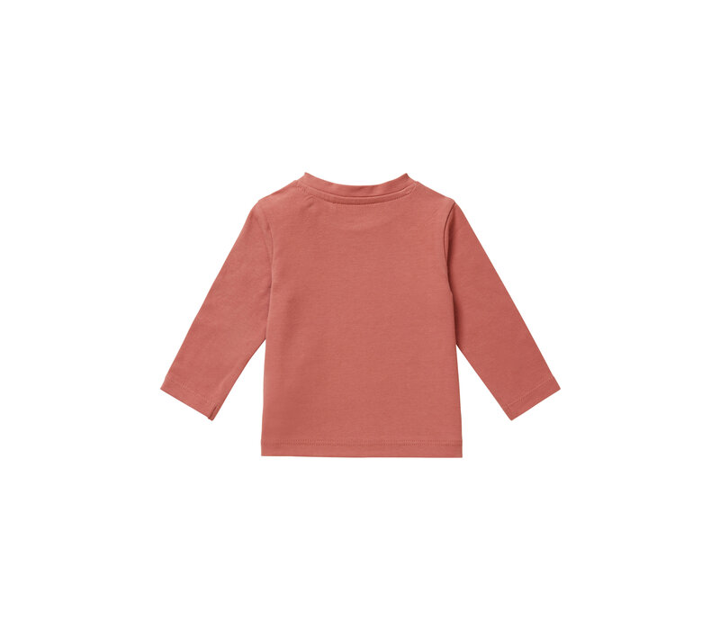 Noppies Girls Tee Charlot long sleeve Brick Dust