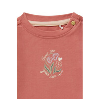 Noppies Girls Tee Charlot long sleeve Brick Dust