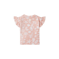 Noppies Girls Tee Covina short sleeve allover print Peach Beige