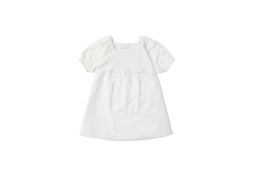 Noppies Noppies Girls Dress Coventry short sleeve Whisper White