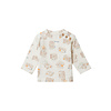 Noppies Noppies Boys Tee Baxton long sleeve allover print Oatmeal