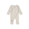 Noppies Noppies Unisex Playsuit Bryant long sleeve allover print Oatmeal