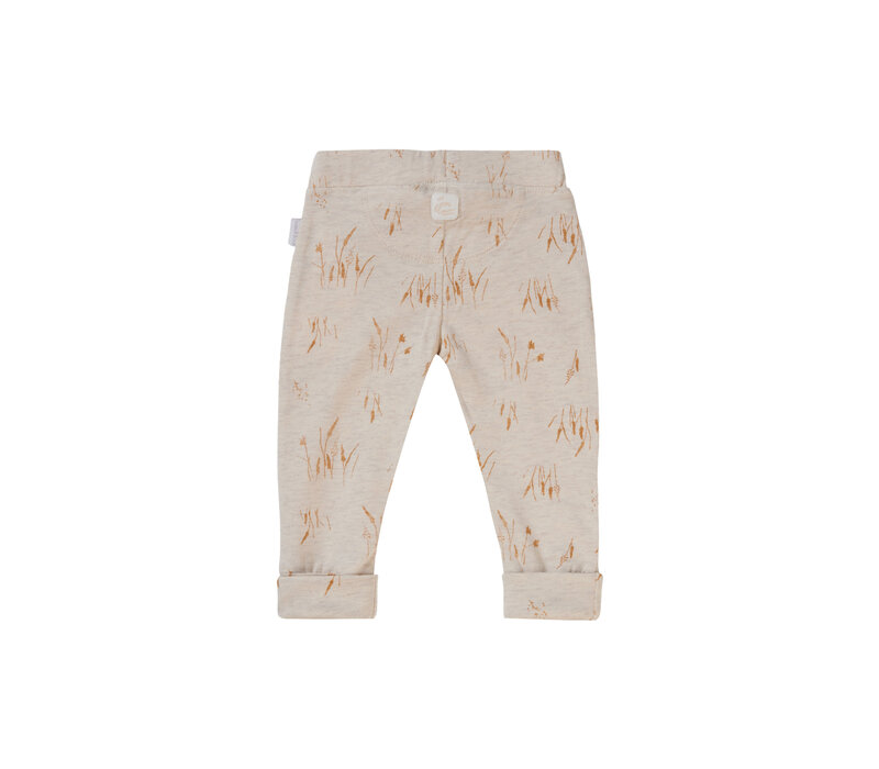 Noppies Unisex Pants Bellview slim fit allover print Oatmeal