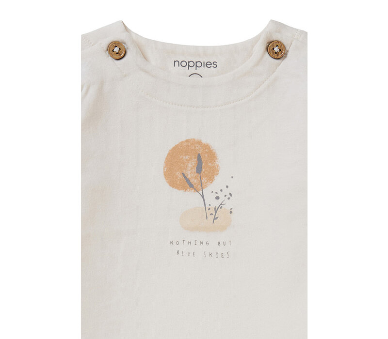 Noppies Unisex Tee Bethal long sleeve Whisper White