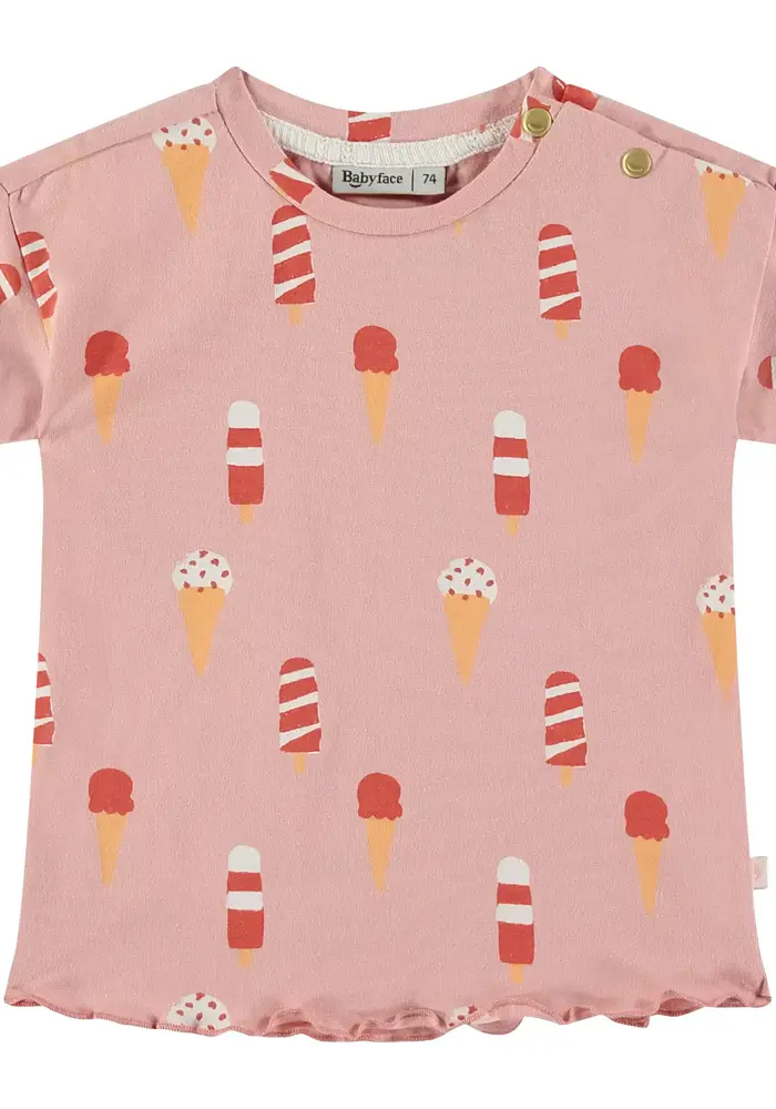Babyface baby girls t-shirt short sleeve pink