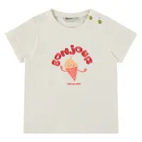 Babyface baby girls t-shirt short sleeve ivory 8