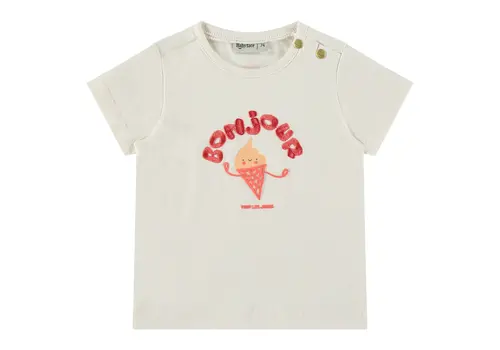 Babyface Babyface baby girls t-shirt short sleeve ivory 8