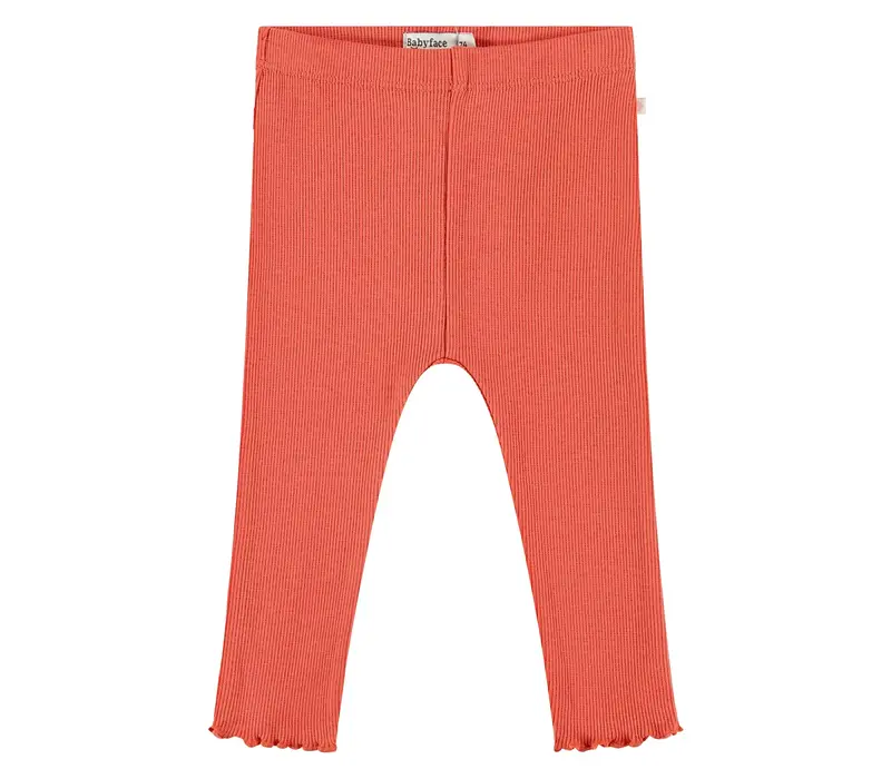 Babyface baby girls rib legging cantaloupe