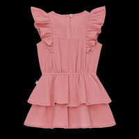 House of Jamie Sleeveless Ruffled Dress Blush