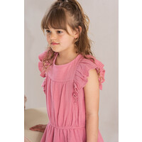 House of Jamie Sleeveless Ruffled Dress Blush