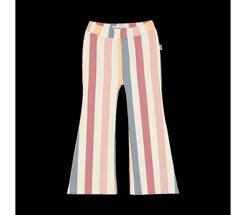 House of Jamie Flared Pants Rainbow Stripes