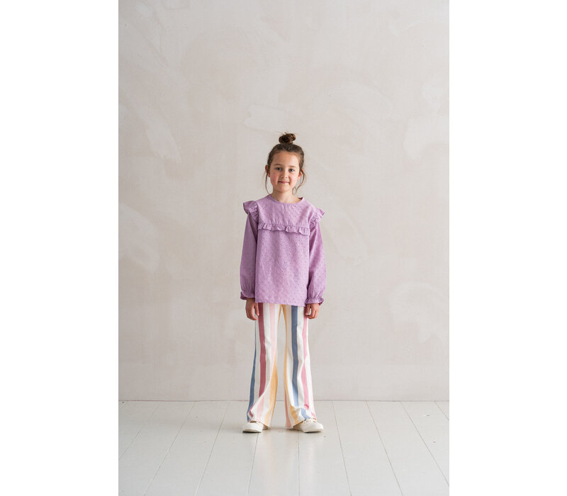 House of Jamie Broidery Tunic Lavender