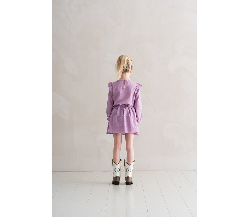 House of Jamie Broidery Tunic Lavender