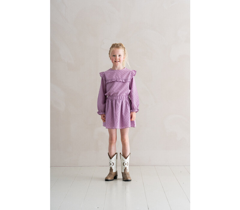 House of Jamie Broidery Tunic Lavender