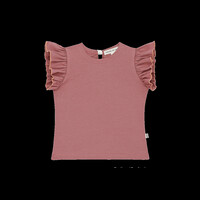 House of Jamie Ruffled Tee Rose