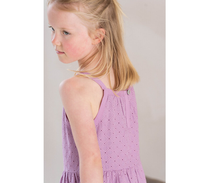 House of Jamie Broidery  Layer Dress Lavender