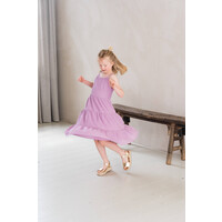 House of Jamie Broidery  Layer Dress Lavender