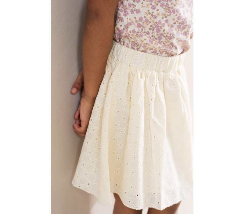 House of Jamie Broidery Skirt Cream 1