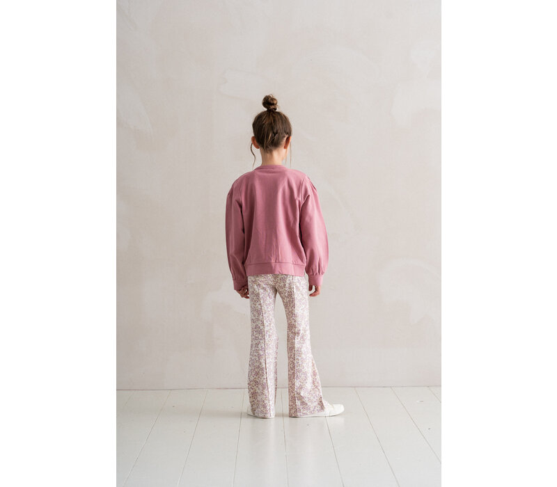 House of Jamie Puff Cardigan Rose