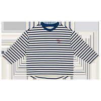 House of Jamie Oversized Longsleeve Tee Deep Blue Lines