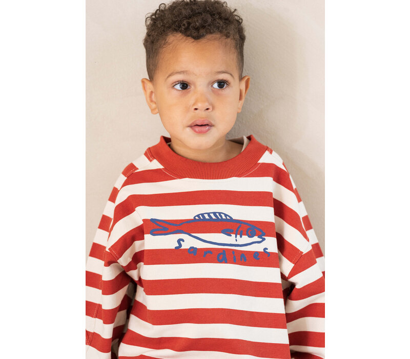 House of Jamie Sweatshirt Baked Apple Stripes