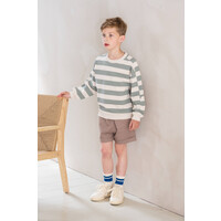 House of Jamie Twill Bermuda Grey Clay