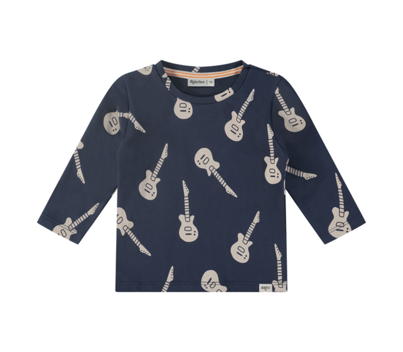 Babyface baby boys t-shirt long sleeve indigo 1