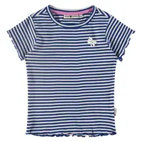 Babyface girls rib shirt short sleeve cobalt