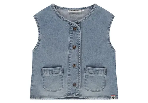 Babyface Babyface girls denim gilet blue denim