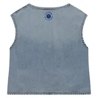 Babyface girls denim gilet blue denim