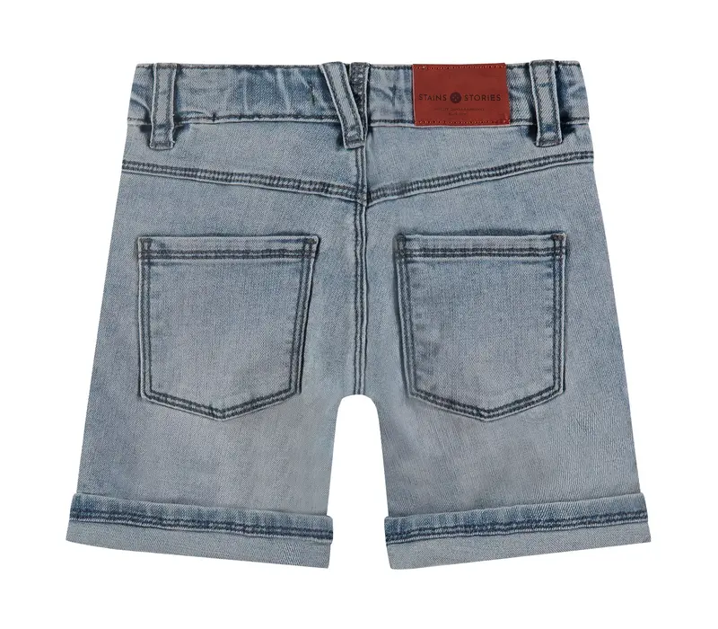 Babyface boys denim short medium blue denim