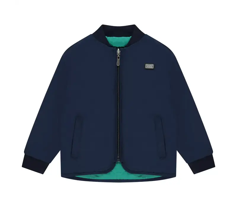 Babyface boys reversible jacket deep sea