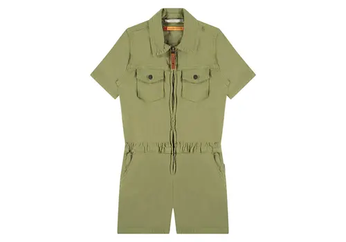 Babyface Babyface girls jumpsuit short sleeve olive