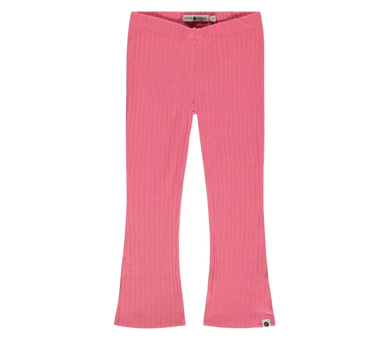 Babyface girls rib pants flared bubblegum