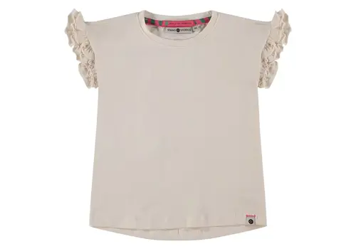 Babyface Babyface girls shirt short sleeve offwhite 1