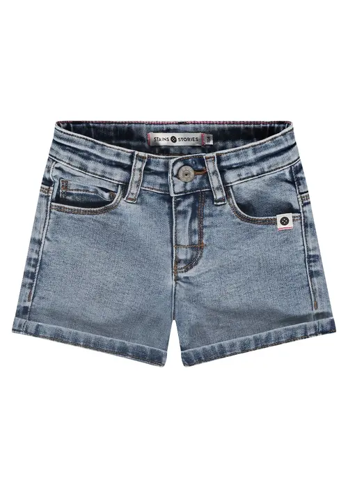 Babyface Babyface girls denim short blue denim