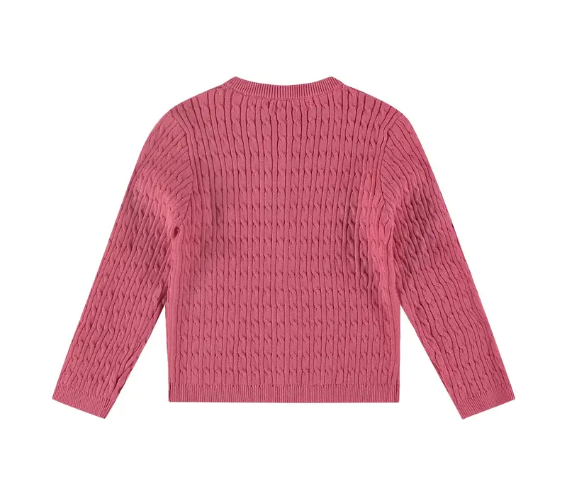 Babyface girls knitted cardigan bubblegum