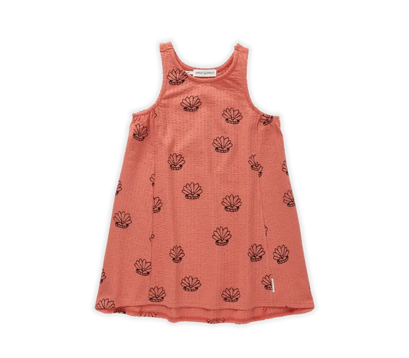 Sproet & Sprout Dress loose Shell print Coral