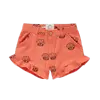 Sproet & Sprout Sproet & Sprout Ruffle short Shell print Coral