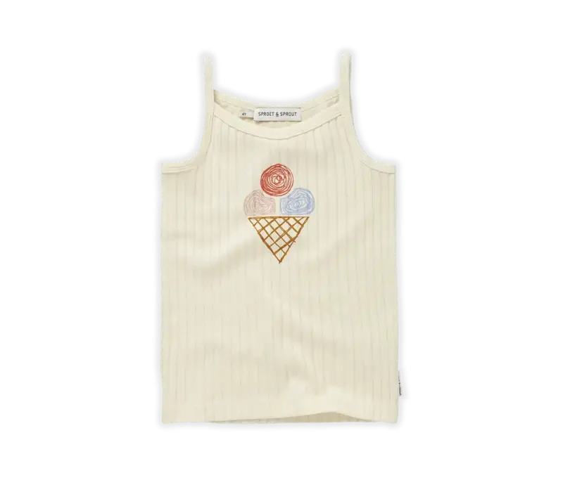 Sproet & Sprout Strap top girls Ice cream Pear
