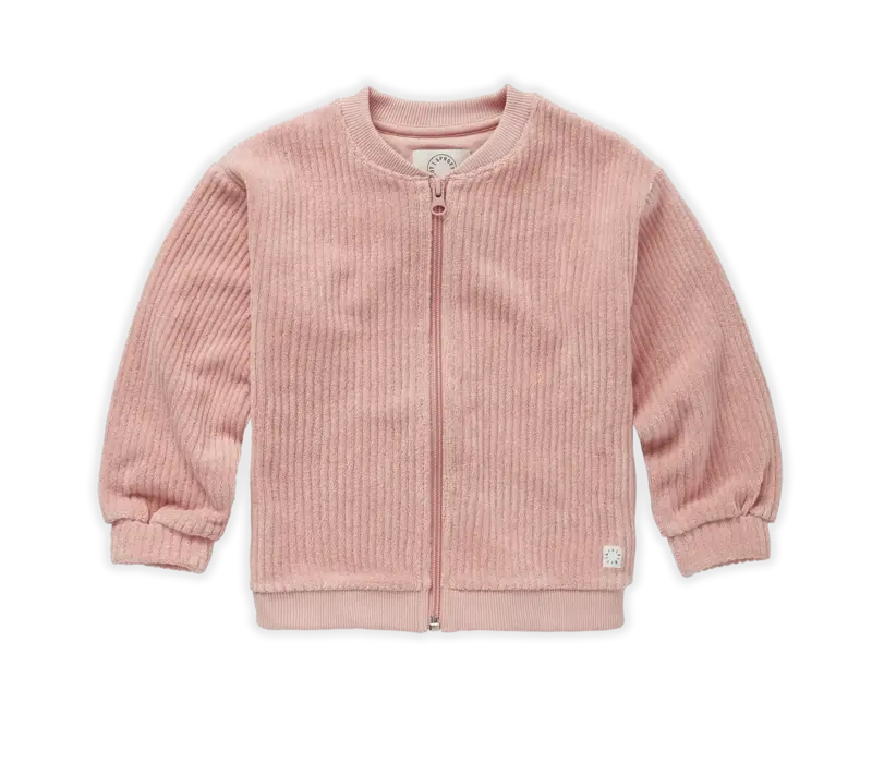 Sproet & Sprout Sweat cardigan Flamingo Blossom